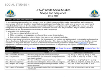 JPS 4th Grade Social Studies Scope And Sequence