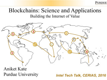 Blockchains: Science And Applications - Purdue University