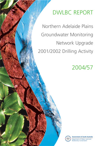 Northern Adelaide Plains Groundwater Monitoring Network Upgrade 2001 .