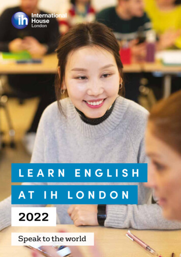 LEARN ENGLISH AT IH LONDON