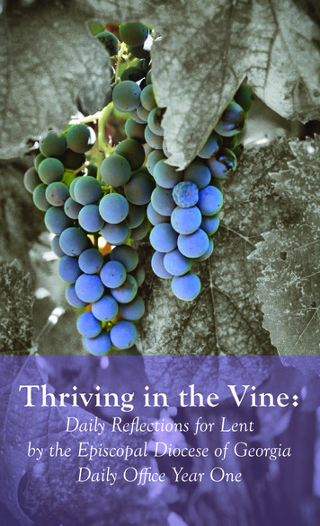Thriving In The Vine