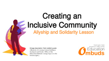 Creating An Inclusive Community - Wa