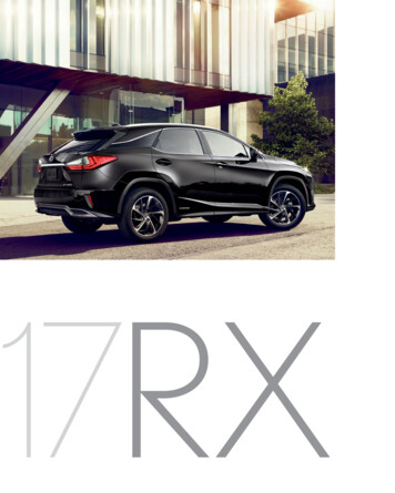 2017 Lexus RX Brochure