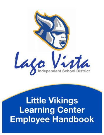 Lago Vista Little Vikings Learning Center Employee Handbook