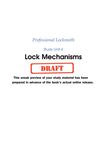Study Unit 4 Lock Mechanisms To Give You The Earliest As Possible .