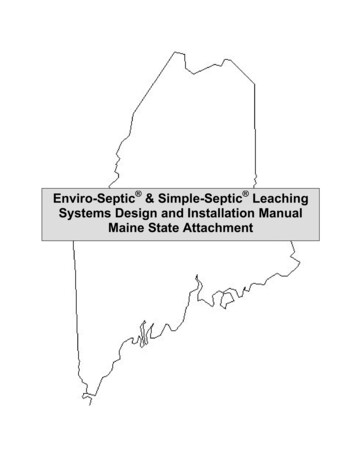 Enviro-Septic & Simple-Septic Leaching Systems Design And .