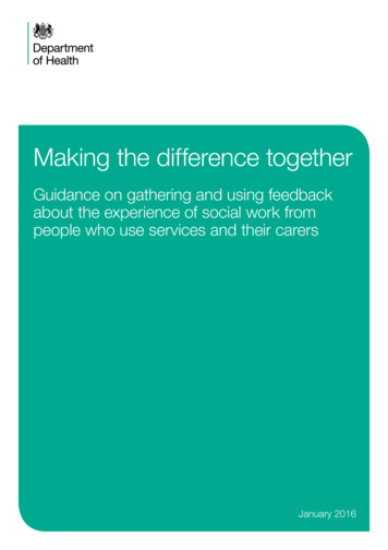 Making The Difference Together - GOV.UK