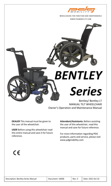 BENTLEY Series - PDG Mobility
