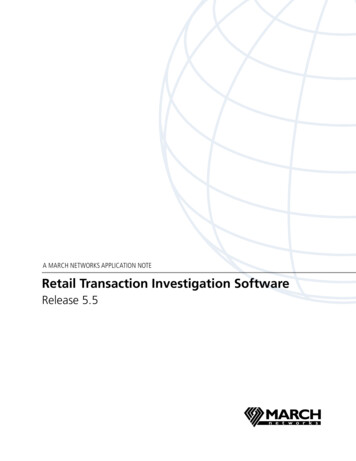 A MARCH NETWORKS APPLICATION NOTE Retail Transaction . - CIO Summits