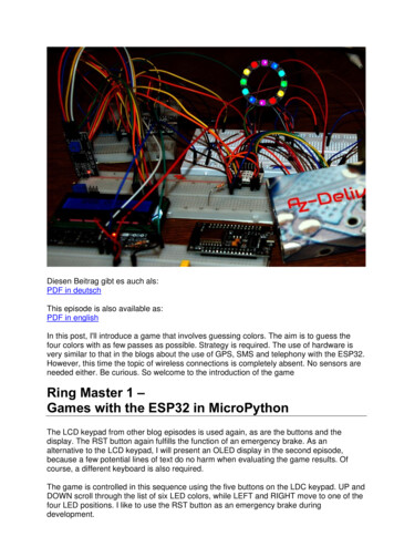 Ring Master 1 – Games With The ESP32 In MicroPython