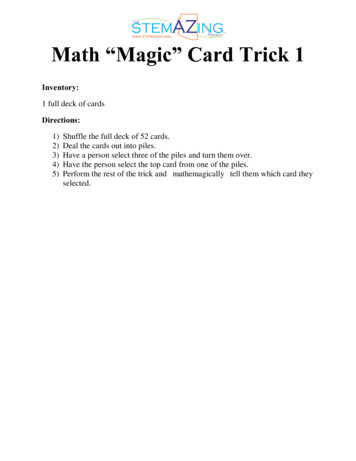 Math Magic Card Trick 1 - The STEMAZing Project