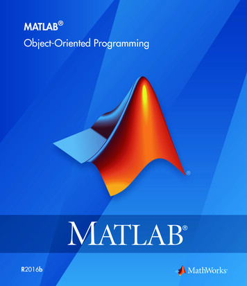 Object-Oriented Programming MATLAB