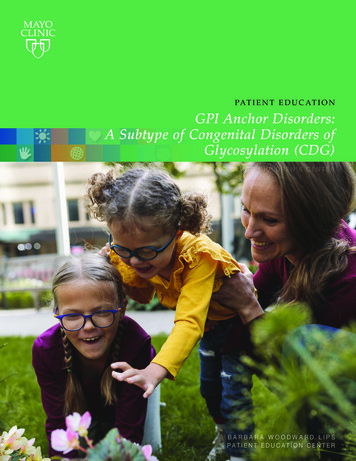 GPI Anchor Disorders: A Subtype Of Congenital Disorders Of . - CDG Hub