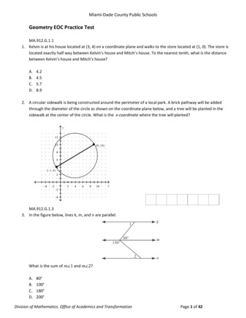 Geometry EOC Practice Test - Matermiddlehigh 