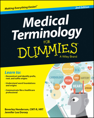 Medical Terminology For Dummies - Archive 