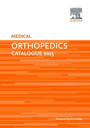 MEDICAL ORTHOPEDICS - Elsevier