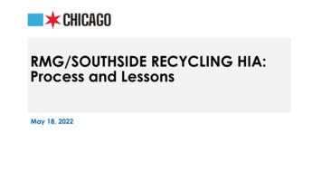 RMG/SOUTHSIDE RECYCLING HIA: Process And Lessons