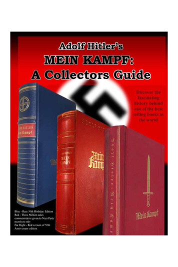 Mein Kampf Collectors Guide - Hitler Library
