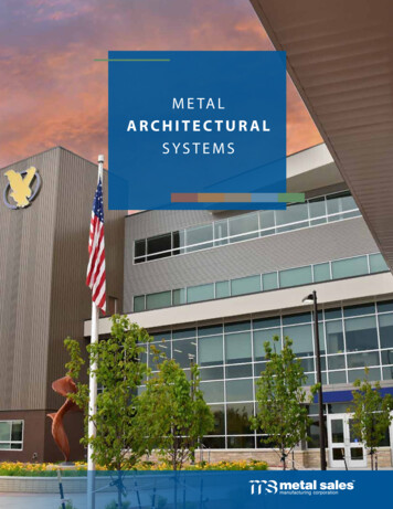 Metal Architectural Systems Brochure 2019 Spreads
