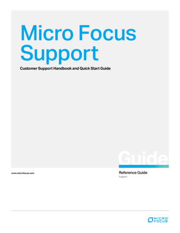 Micro Focus Support