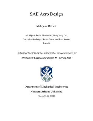 SAE Aero Design - The College Of Engineering, Informatics, And Applied .