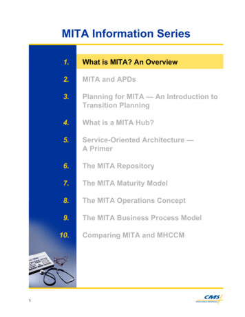 MITA Information Series - Centers For Medicare & Medicaid .