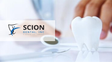 Scion Dental Representatives - Maryland.gov