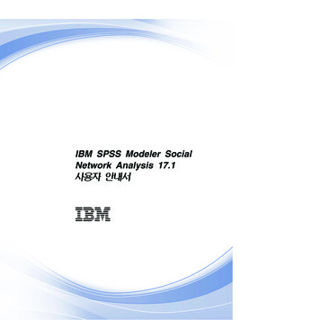 IBM SPSS Modeler Social Network Analysis 171