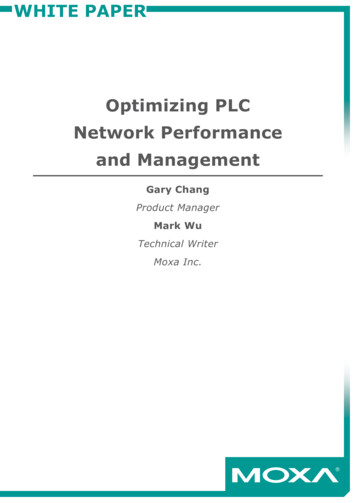 WHITE PAPER Optimizing PLC Network Performance And Management