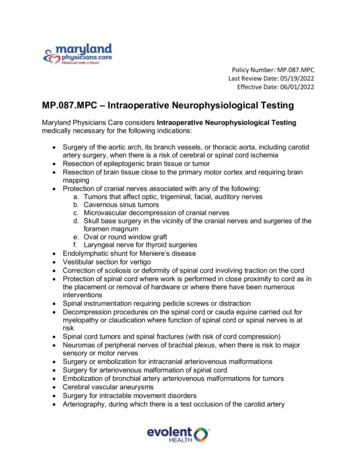 MP.087.MPC - Intraoperative Neurophysiological Testing