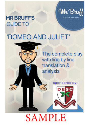 Romeo And Juliet EBook Sample - MrBruff 
