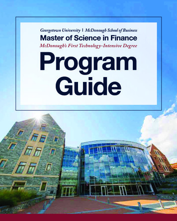 MSF Program Guide - Msbonline.georgetown.edu