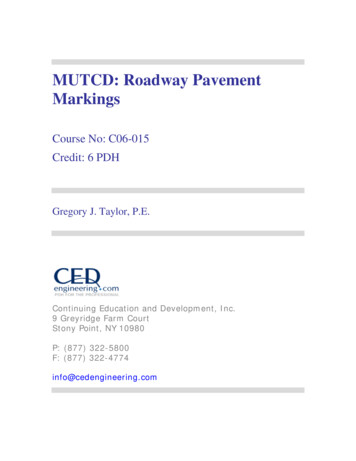 MUTCD: Roadway Pavement Markings - CED Engineering