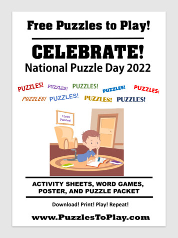 Free Puzzles To Play!
