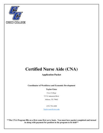Certified Nurse Aide (CNA)