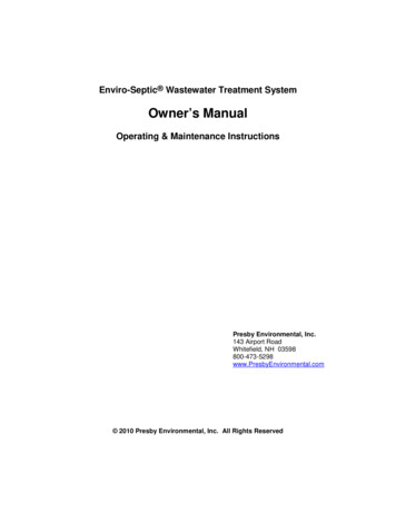ES Owners Manual 3-1-10 - NexGen Septics