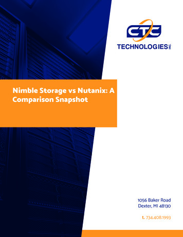 Nimble Storage Vs Nutanix: A Comparison Snapshot - CTC Technologies Inc.