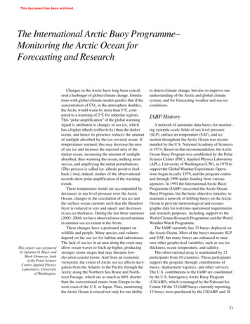 The International Arctic Buoy Programme- Monitoring The Arctic . - NSF