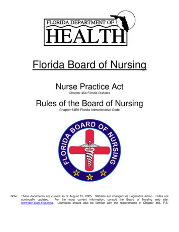 Nurse Practice Act - FADONA