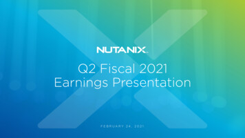 Q2 Fiscal 2021 Earnings Presentation - S21.q4cdn 