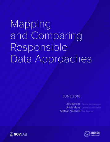 Mapping And Comparing Responsible Data Approaches - The GovLab