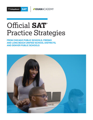 Official SAT Practice Strategies Brochure - Account Help