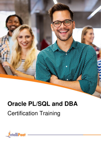 Oracle PL/SQL And DBA - Intellipaat