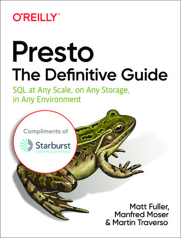 Presto: The Definitive Guide - Starburst
