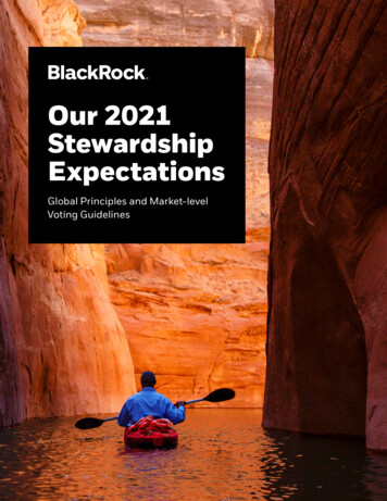 Our 2021 Stewardship Expectations - BlackRock