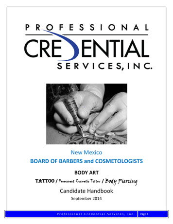 BOARD OF BARBERS And COSMETOLOGISTS