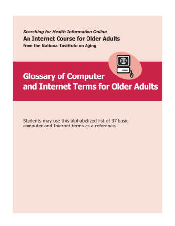 Glossary Of Computer And Internet Terms For Older Adults