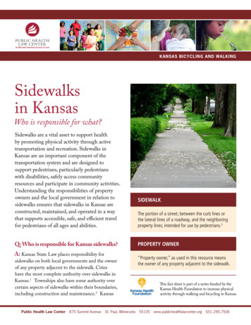 Sidewalks In Kansas - Public Health Law Center