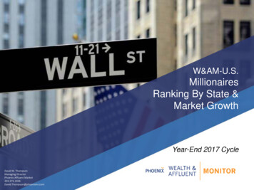 W&AM-U.S. Millionaires Ranking By State & Market Growth
