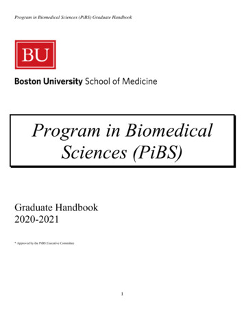 Program In Biomedical Sciences (PiBS) - Boston University